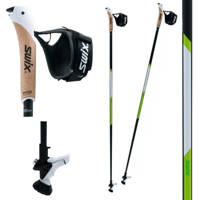 SWIX NW CT4 Lime Twist & Go, Nordic Walking, 1 Paar NEU