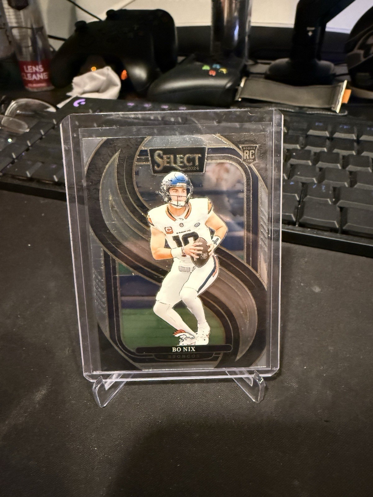 2024 Panini Select - Premier Level Bo Nix #117 Silver Prizm (RC)