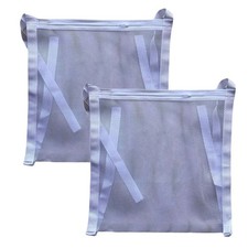 2X Laundry Mesh Sneaker Shoe Wash And Dry Bag White, Over The Door Washer-Dryer