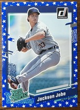 JACKSON JOBE 2023 DONRUSS RATED PROSPECT 75 INDEPENDENCE DAY VARIATION TIGERS!