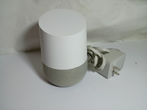 Google Home Smart Assistant Speaker - White/Slate - Model GA3A00417A14 - TESTED