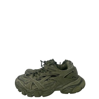 Sz 7 Balenciaga Track.2 Kaki Canvas (Women's) Green Designer High End Gift