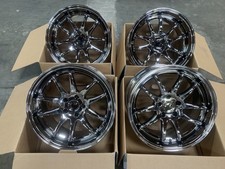 18x9.5 F +15 | 18x10.5 R +22 |Aodhan DS02 5x114.3 Black Vacuum Wheels (Used Set)