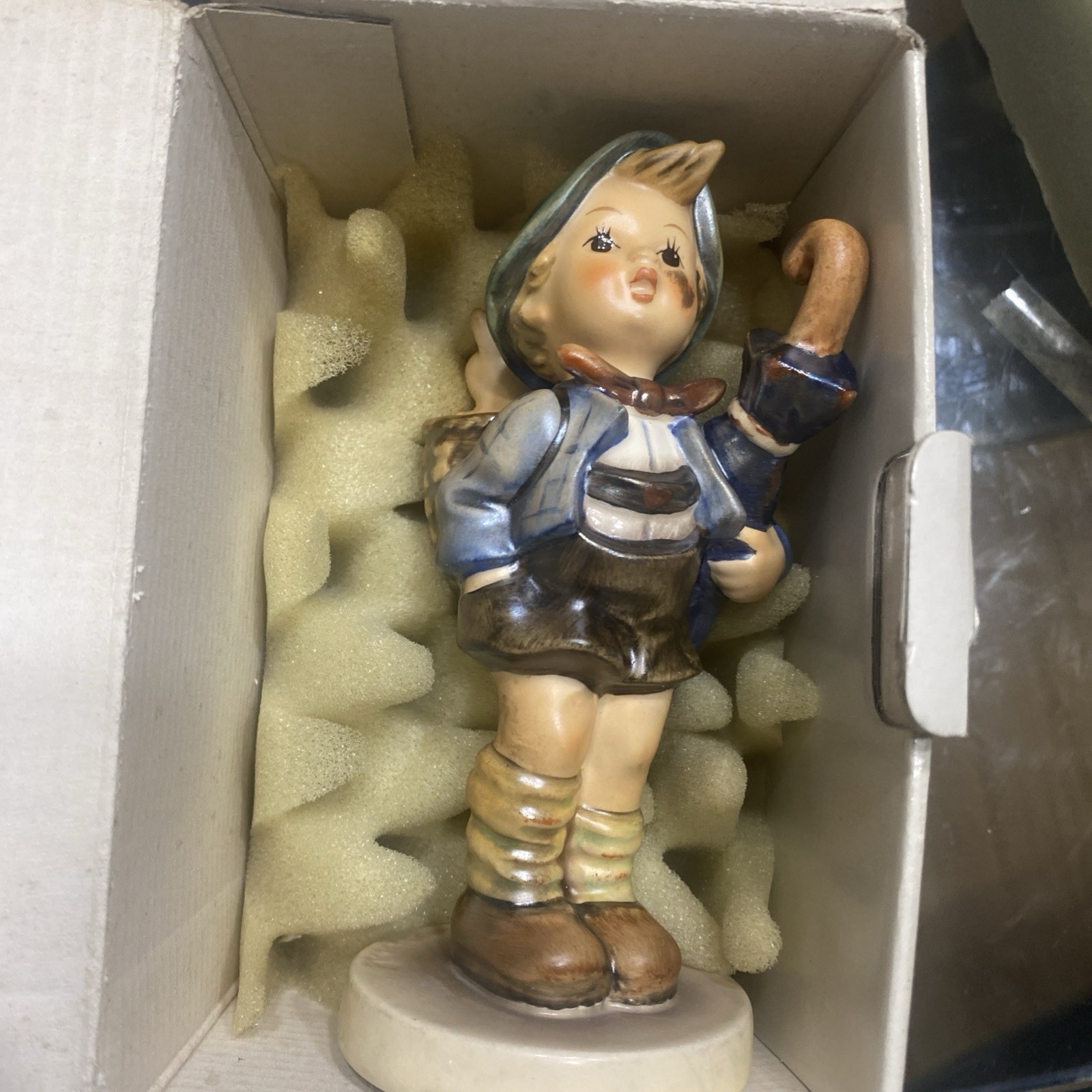 Goebel Hummel “Home From Market” Hum 198/2/0 Figurine w/ Box (W. Germany)