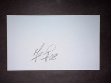 Manny Pina, ROYALS (2011 Debut) SIGNED 3x5 Index Card (HS)