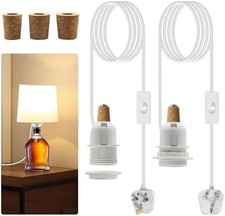 Bottle Lamp Kits 2 Pack Bottle Lamp Adaptor Kit Lamp Kits Do It Yourself E27 UK