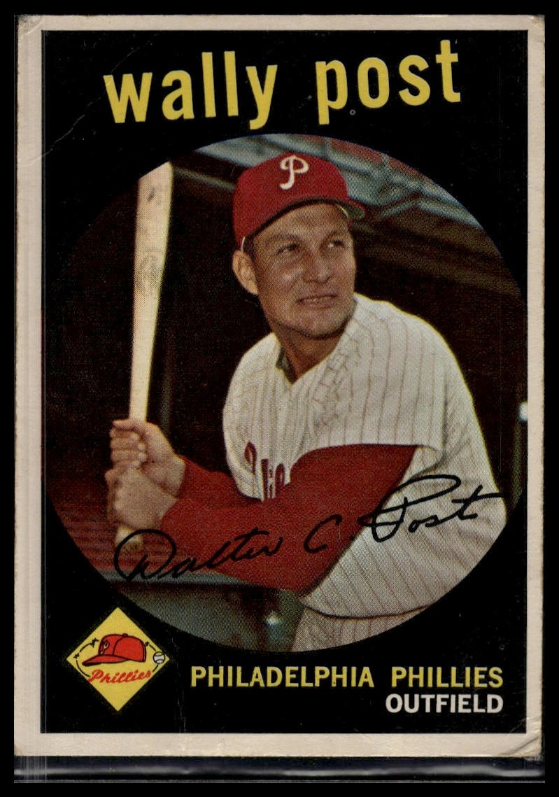 1959 Topps #398 Wally Post
