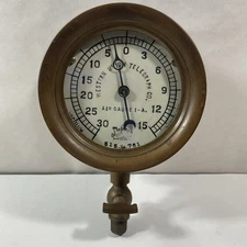 The Ashton Valve Co. Brass AND CAST IRON Gauge Steampunk AIR GAUGE