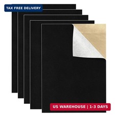 5PCS Self Adhesive Felt Sheet - Black Felt Sheets with Adhesive Backing for Draw