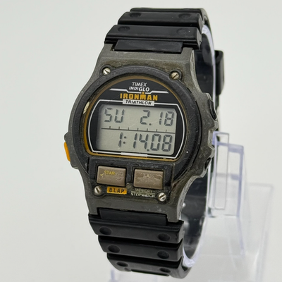 Men's Vintage 1996 TIMEX Ironman Triathlon Digital LCD Watch, 8