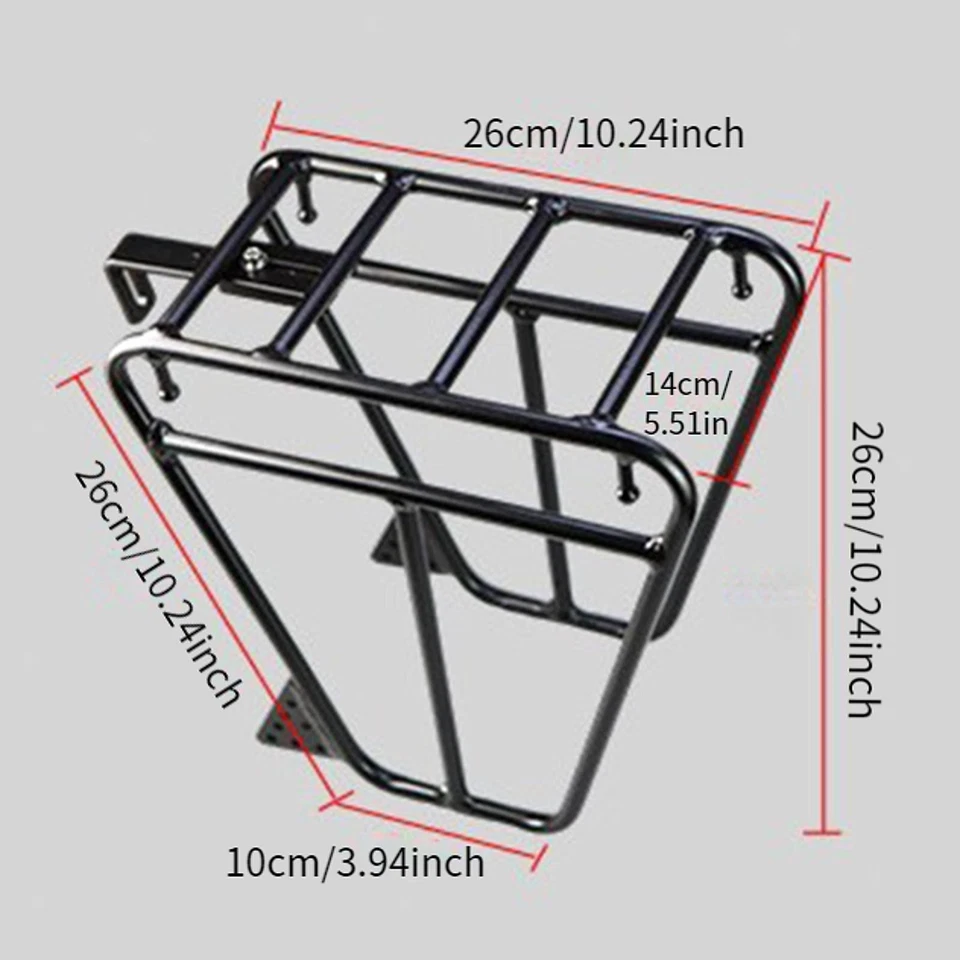 Portabicicletas delantero de metal para adultos estilo A Foto 2 de 4