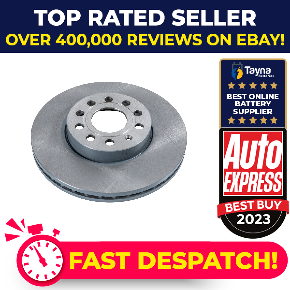 2x Brake Discs Pair Vented fits SKODA OCTAVIA Mk2, Mk3, Mk4 Front 2004 on 288mm