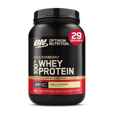 Optimum Nutrition Gold Standard 100% Whey Protein Powder, Vanilla Ice Cream, 2