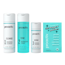 3 Step Acne Treatment System, 60 Day Complete Skincare Kit with Benzoyl Peroxide