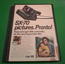 Polaroid SX-70 Pronto Camera Framed Print Ad 1977 8.5x11
