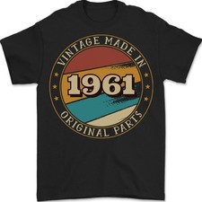 65th Birthday Vintage Made In 1961 Mens T-Shirt 100 Cotton