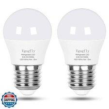 Vgogfly LED Refrigerator Light Bulb 40W Equivalent 120V A15 Fridge Waterproof