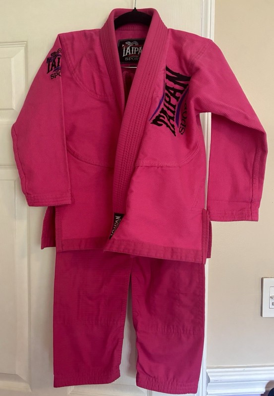 Taipan Brazilian Jiu Jitsu Kids Pink Kimono & Pants Set! Size 3