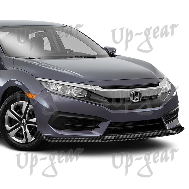 Universal Carbon Look Configurable of 3-Different Style Front Bumper Spoiler. - Image 3 of 4