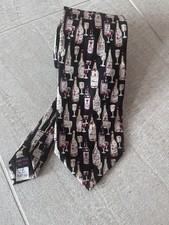 Museum Artifacts Wine Bottle Tie - All Silk - Made in USA