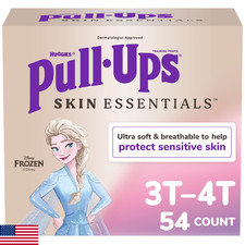 Pull-Ups Girls' Skin Essentials Potty Training Pants, Training Underwear, 3T-4T