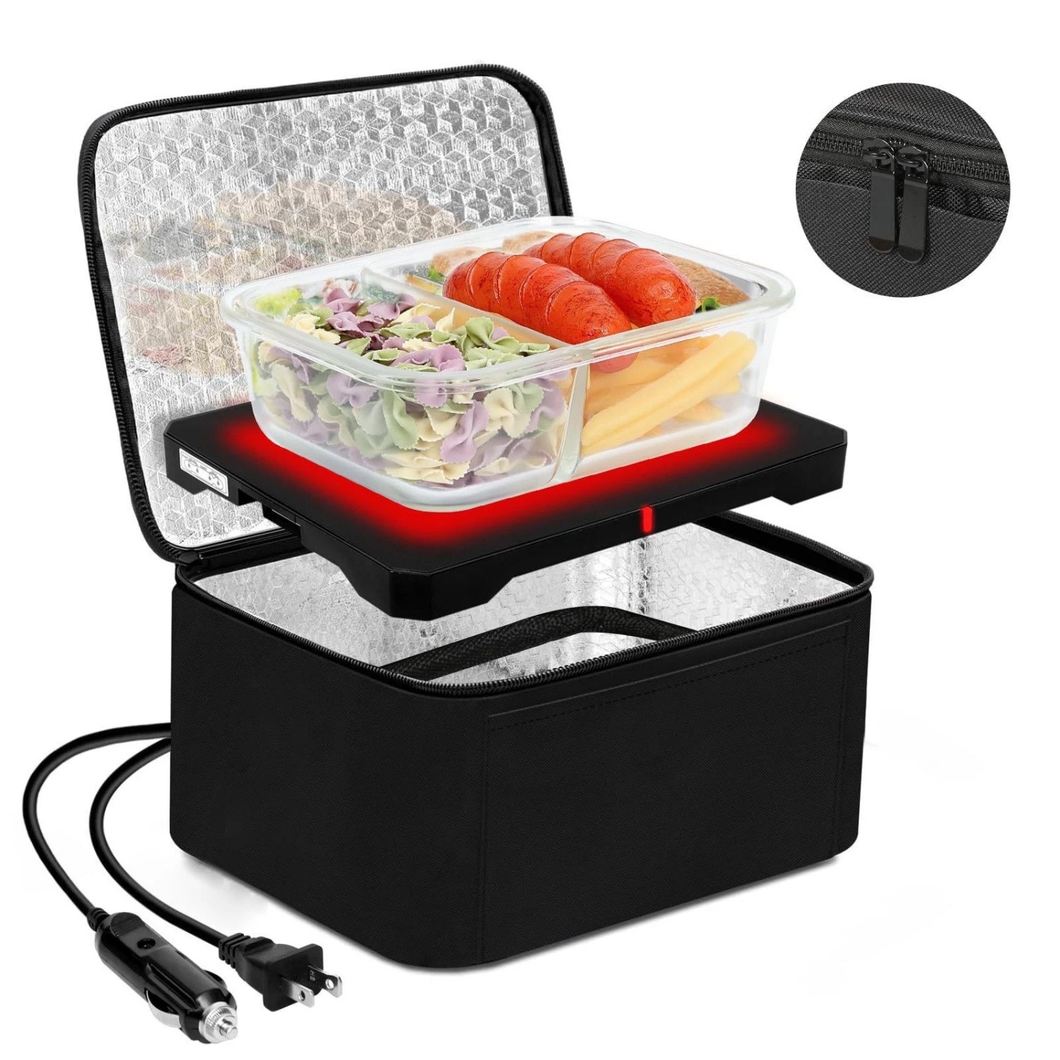 Electric Heated Warmer Bag 12v Car Charger Us