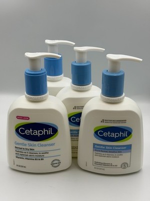 4 PACK Cetaphil Gentle Skin Cleanser Normal to Dry , Sensitive Skin 8oz NEW