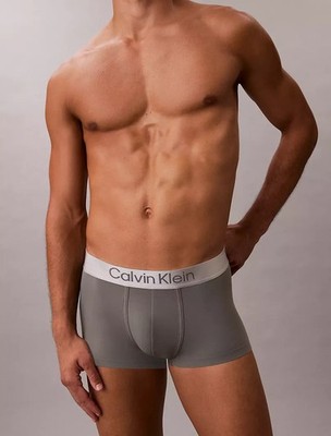 3pk LOW RISE TRUNK-Calvin Klein MEN's (Medium) Brushed Microfiber Stretch NB4127