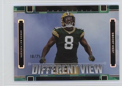 2025 Panini Photogenic A Different View Green 10/25 Josh Jacobs #2 4g8