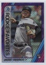 2020 Bowman Mega Box Purple Mojo Refractor 54/250 Jordan Yamamoto #ROYF-JY 0yd6