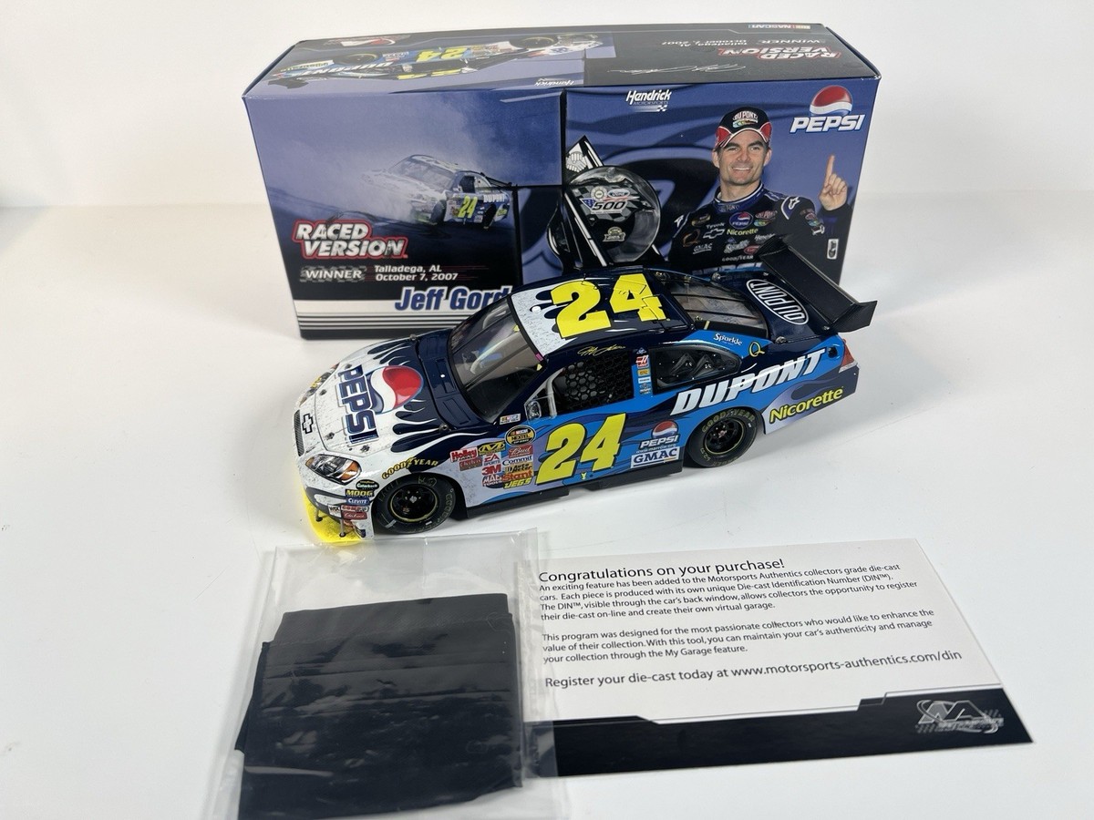 2007 Jeff Gordon #24 Pepsi Talladega Win Raced Version 1/24 NASCAR