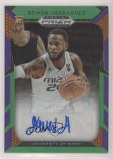 2019 Panini Prizm Draft Picks Purple & Green /149 Dewan Hernandez #59 Auto 01th
