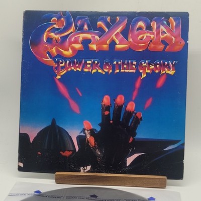 Saxon Power & And The Glory Hair Metal Record Album Vinyl LP