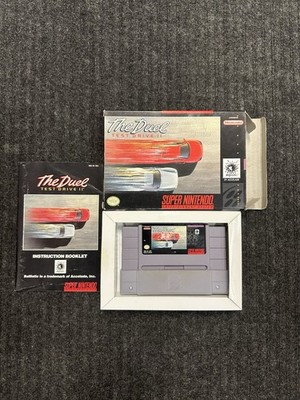 The Duel: Test Drive II (Super Nintendo SNES, 1992) Tested, with box and manual