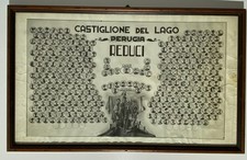 Militaria quadro Fotografia reduci e caduti WW1 WW2