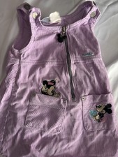 Vintage Mickey And Co Minnie 2-3T Purple Corduroy Jumper Dress Purple 90s Y2K