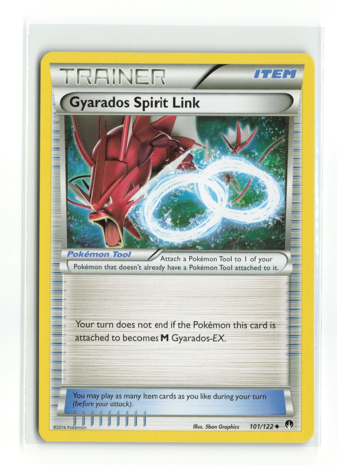 GYARADOS SPIRIT LINK 101/122 BREAKPOINT NON HOLO POKEMON TCG LP