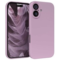 HandyhüLle FüR Apple Iphone 16 Silikon Back Cover Schutz Handy Case Hell Lila