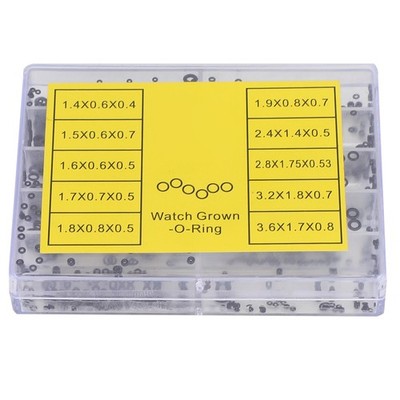 Ringe Uhren Dichtungen Winzige Krone-O-Ring Box Set für wasserdichte Dichtung.