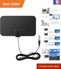 DollaTek Antenne TV Numérique Intérieure - Signal 50 Miles, Compatible 4K
