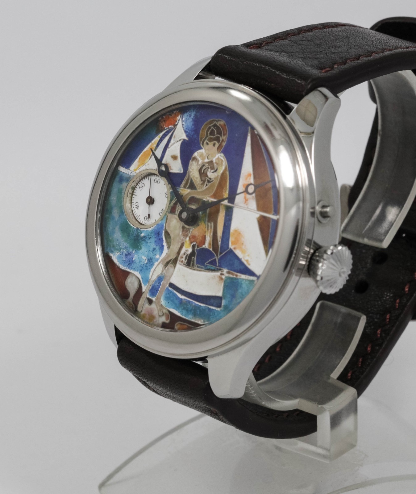Watch with a Cloisonne enamel dial with 1907 Vacheron Constantin movement