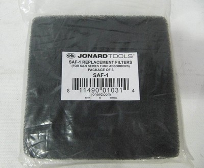 (PACK OF 3 NEW) Jonard Tools SA-9 Series Replacement Filters SAF-1 *lh