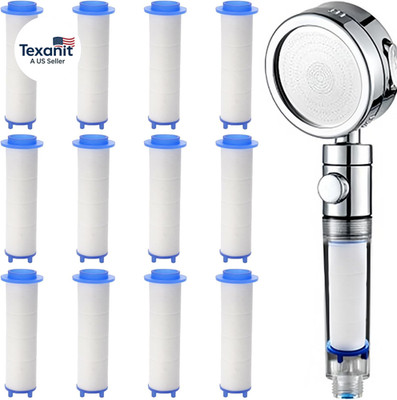 12 Pack Shower Head Filters, 2.95 Inch PP Cotton Replacement Filters Filter Elem