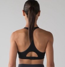 Lululemon All Day Breeze Bra Size 12 Navy LW2DT8S Racerback Gym