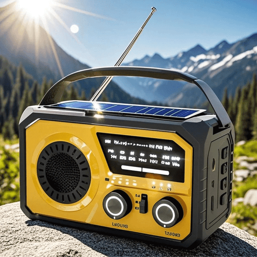 1X Emergency Crank Radio 16000mAh Solar Power Bank AM/FM  Lamp Compass - Picture 16 of 17