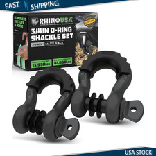 D Ring Shackles 2-pack - 41 850lb Break Strength 34in Clevis Shackle 78in