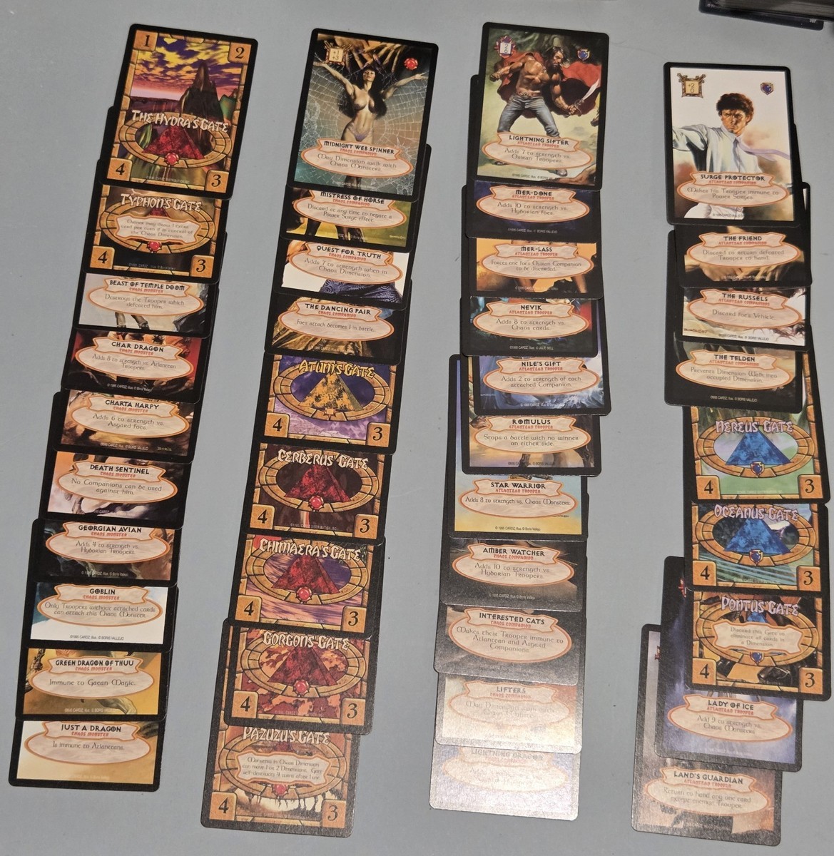 Hyborian Gates CCG Card Lot188 Individual Cards includes ultra-rares rares  gates | eBay