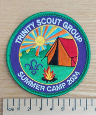 Cub & scout badge patch collectable summer camp. Trinity Scout Group