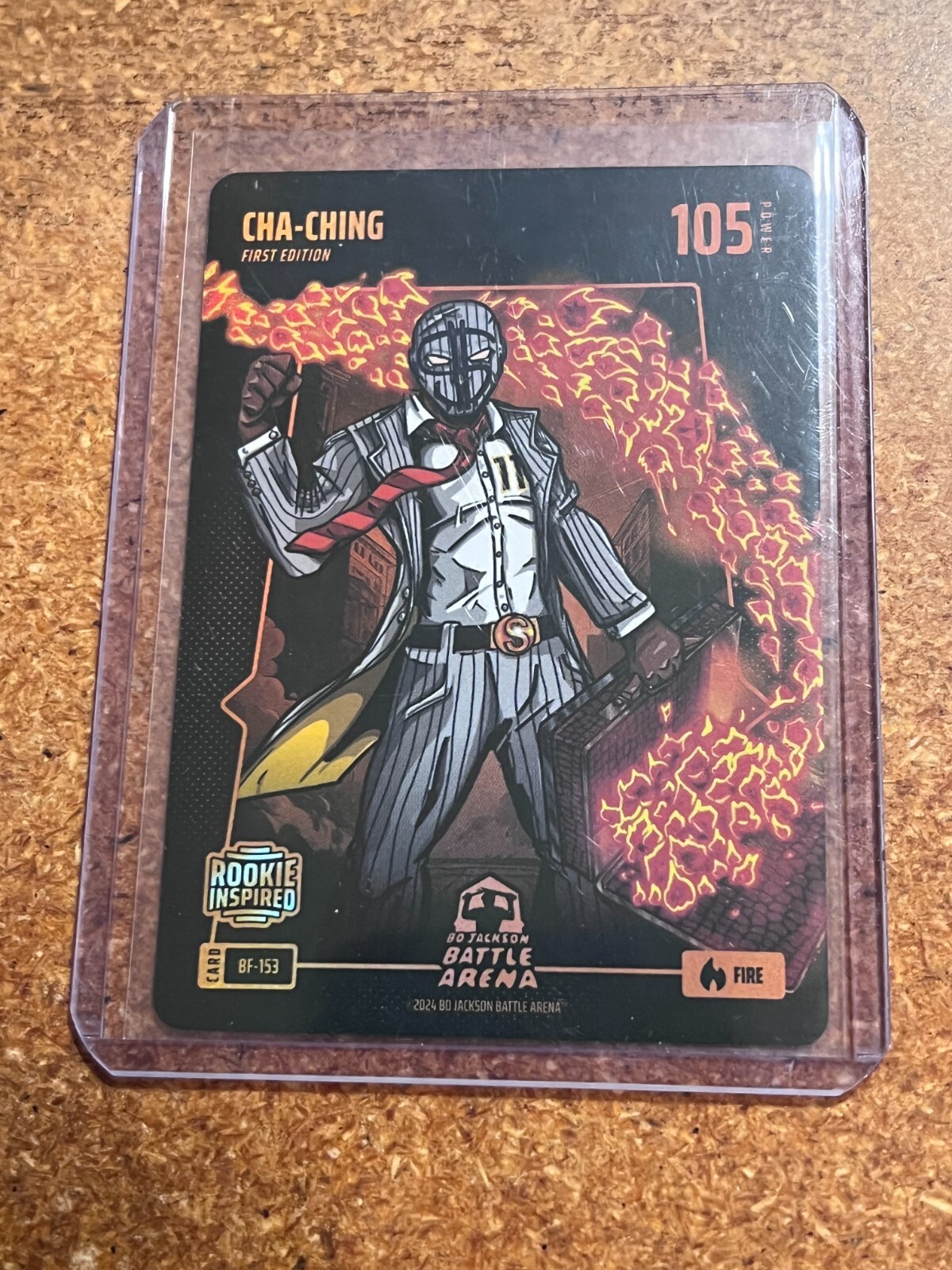 2024 Bo Jackson Battle Arena Battlefoil Cha-Ching Fire # BF-153 Jackson Chourio