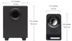 logitech z213 multimedia speakers with subwoofer
